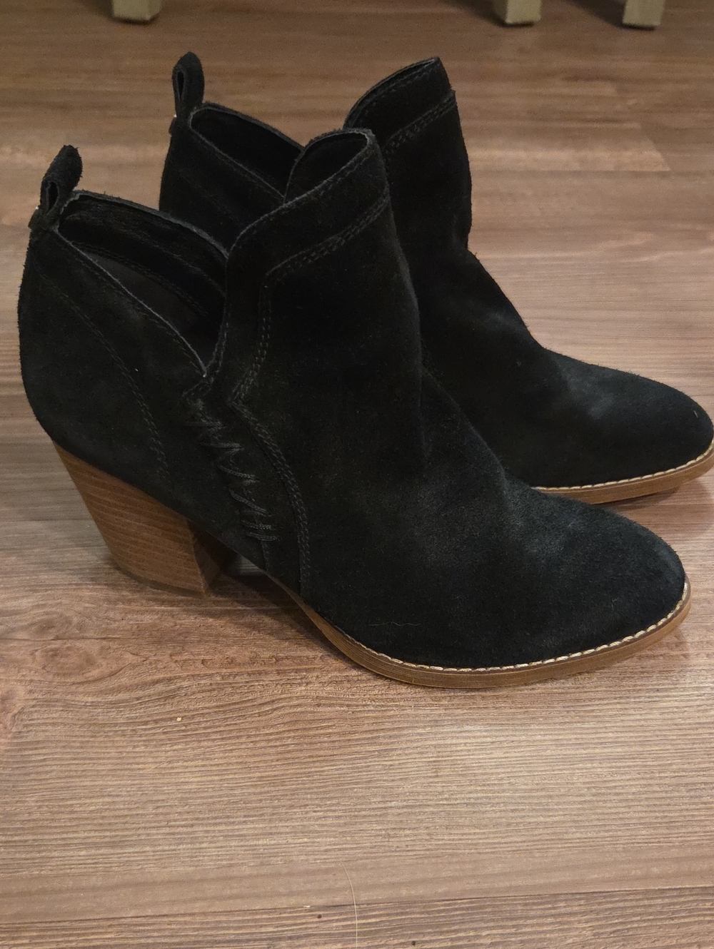 Suede Sam Edelman Ankle Booties - Black